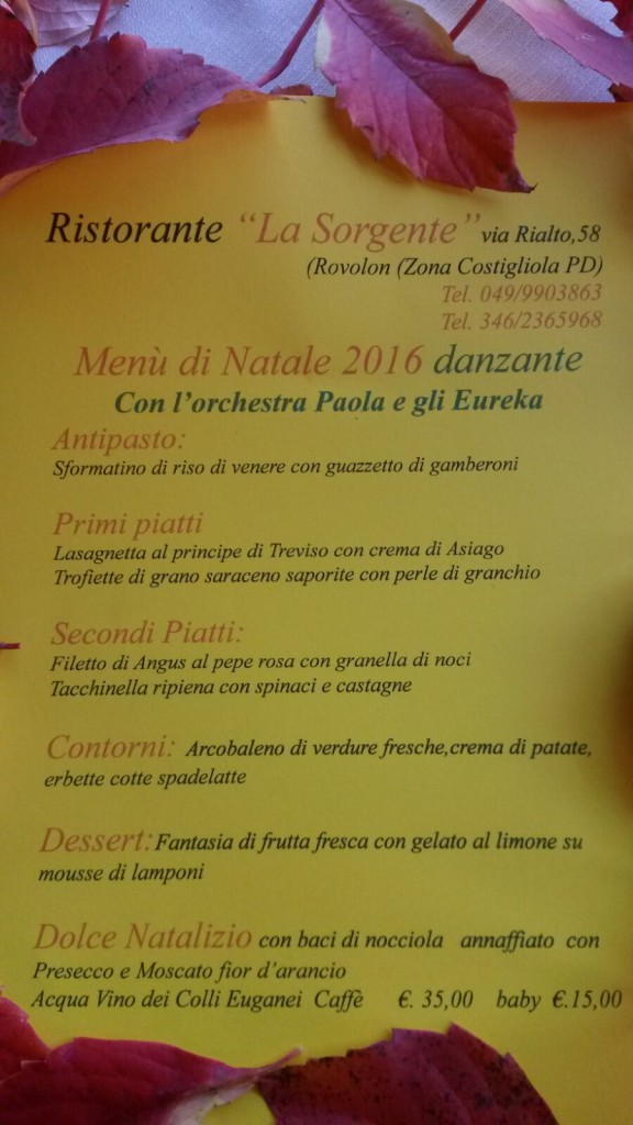 PRANZO NATALE 2016