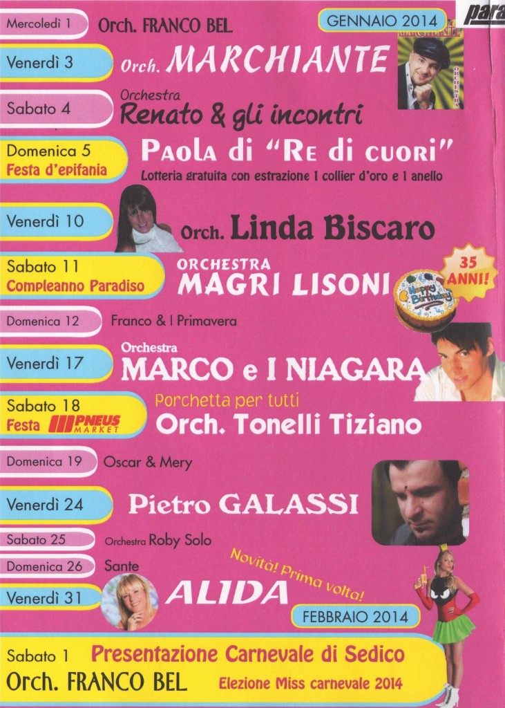 paradiso gennaio 2014
