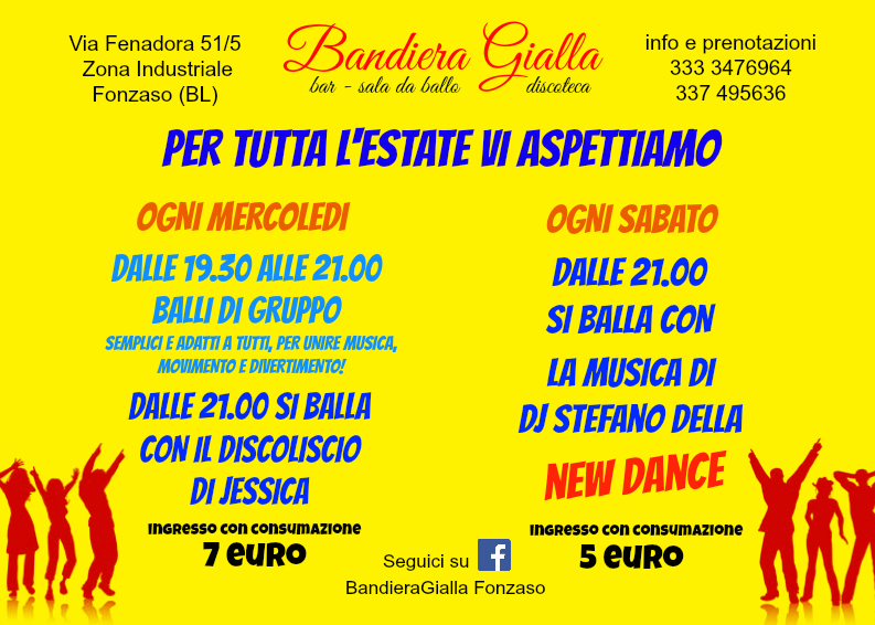 ESTATE BANDIERA LUGLIO E AGOSTO 2014