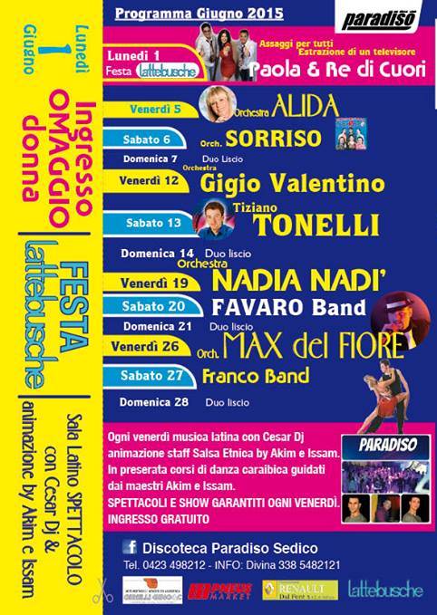 PARADISO giugno 2015