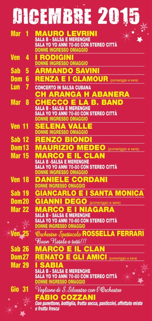 dicembre 2015 orchestre