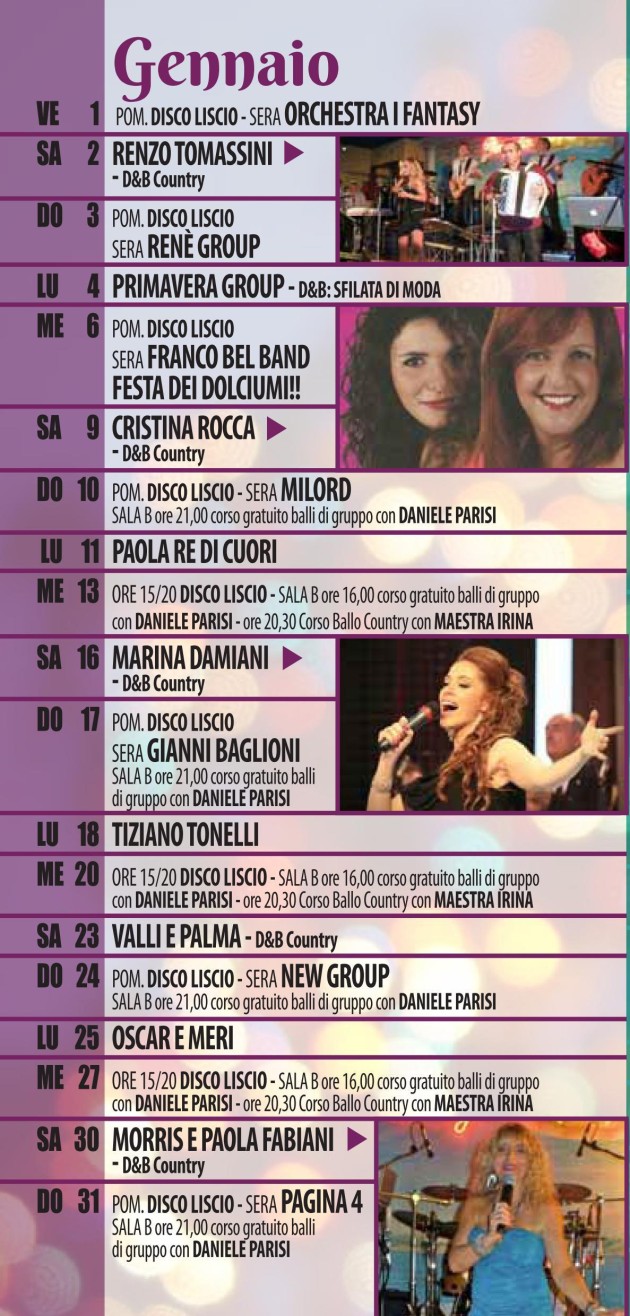 GENNAIO 2016 ORCHESTRE