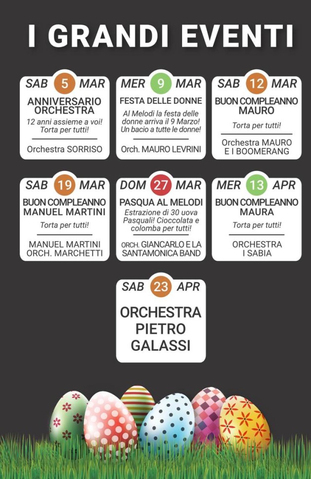 MELODI EVENTI 2016