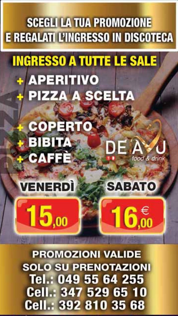 PIZZA DA FEB A MAG 17