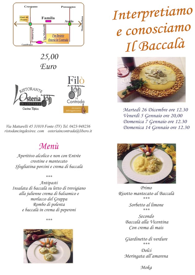 DESIREE MENU BACCALA' DIC E GEN