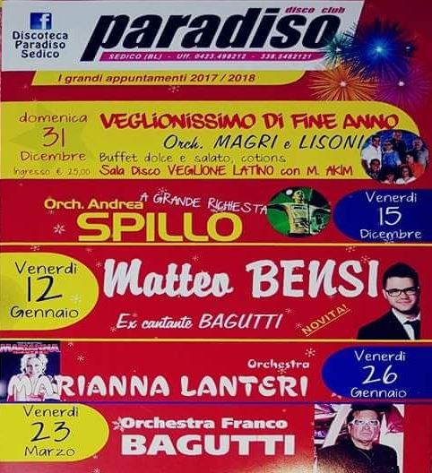 PARADISO EVENTI 2017_2018