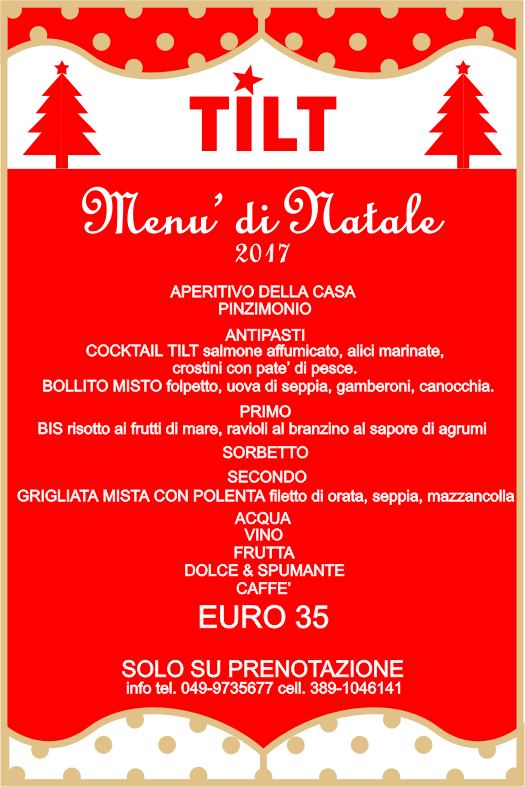 tilt menu natale