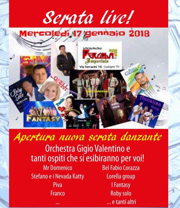 pergola 17.01 serata live