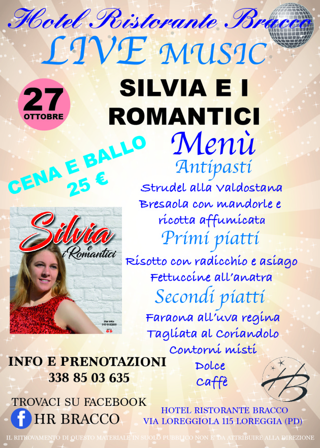 SILVIA E I ROMANTICI MENU