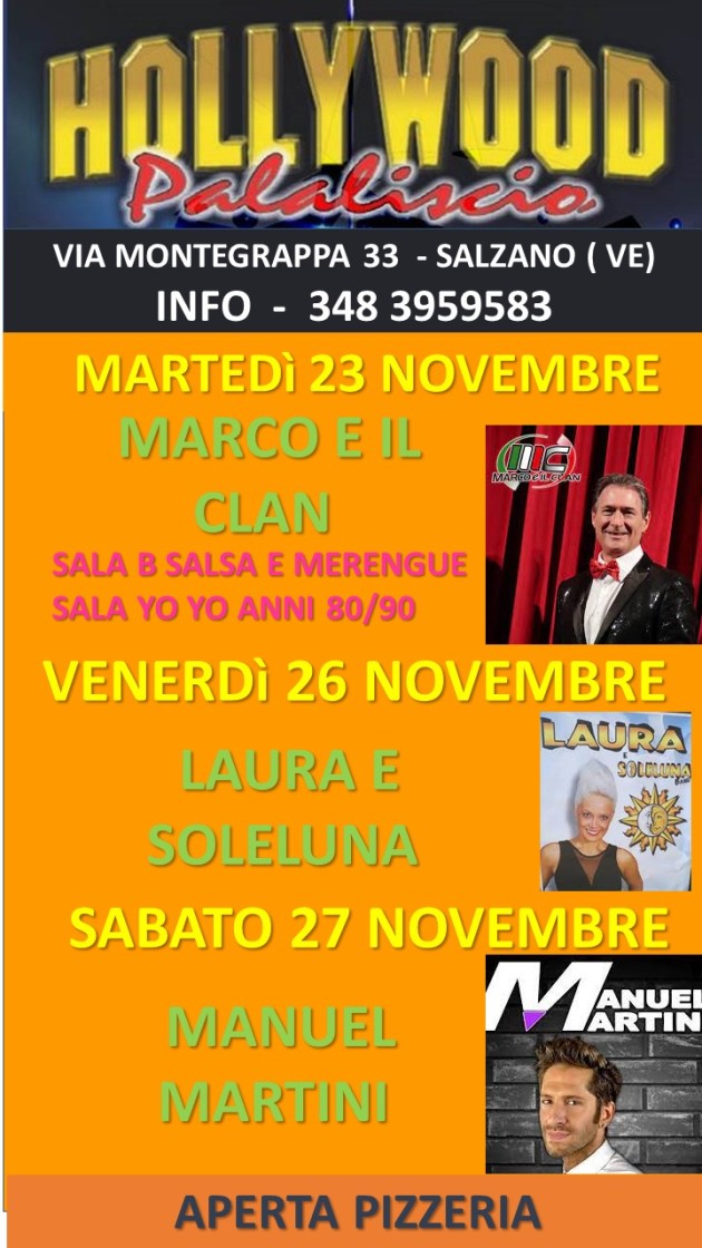 HOLLYWOOD 22-28 NOV