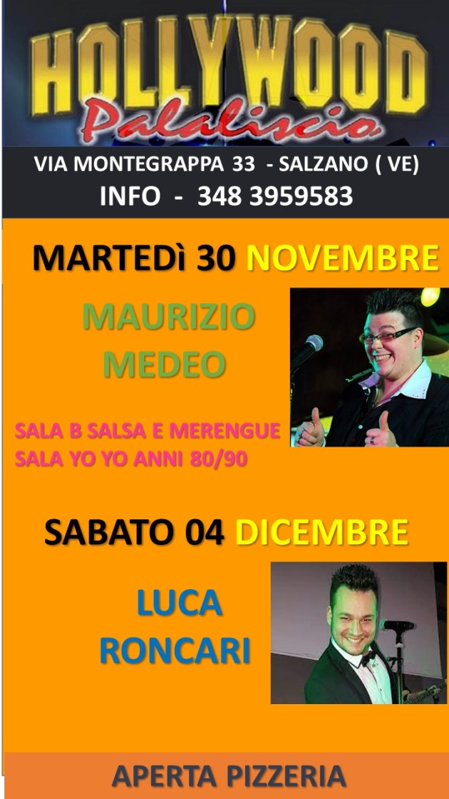 HOLLYWOOD prima sett dicembre