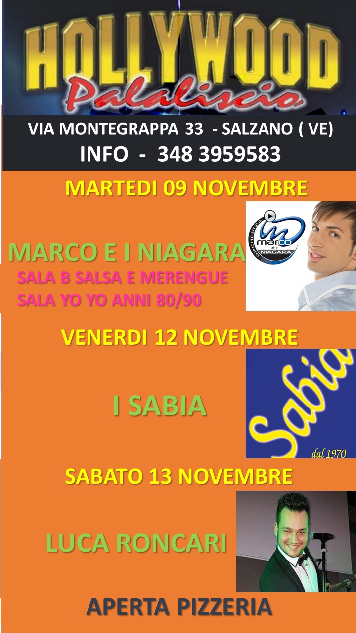 SETTIMANA DAL 8 AL 14 NOVEMBRE