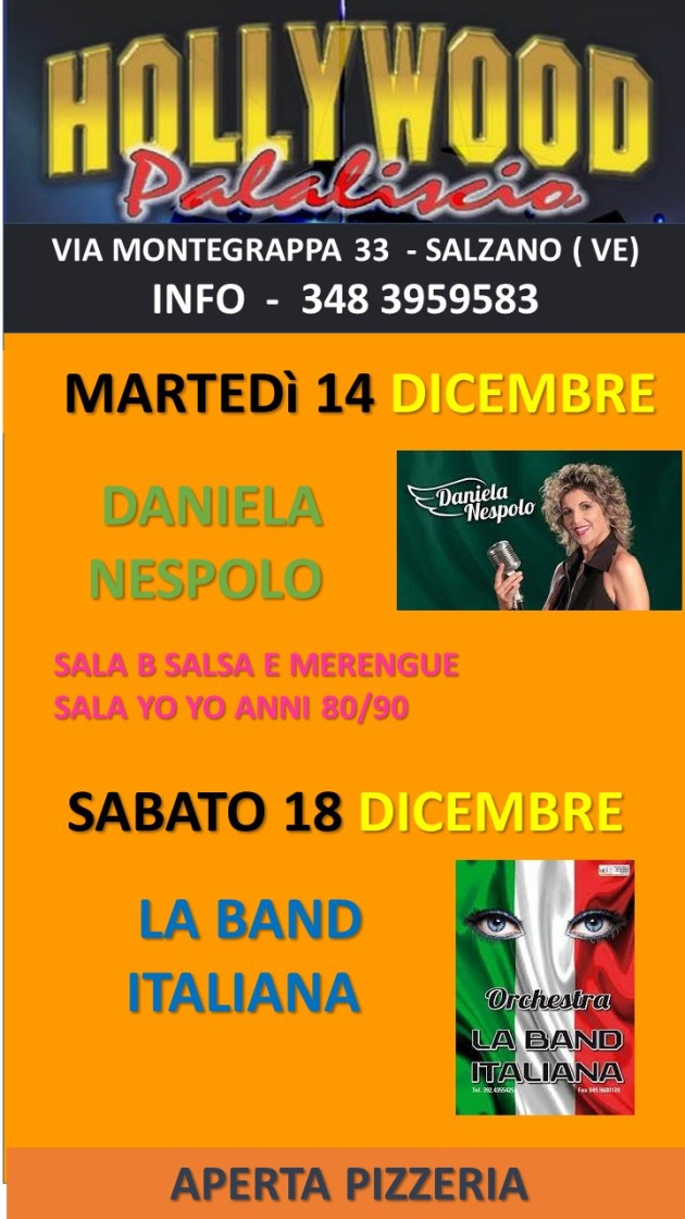 HOLLYWOOD DAL 13 DIC