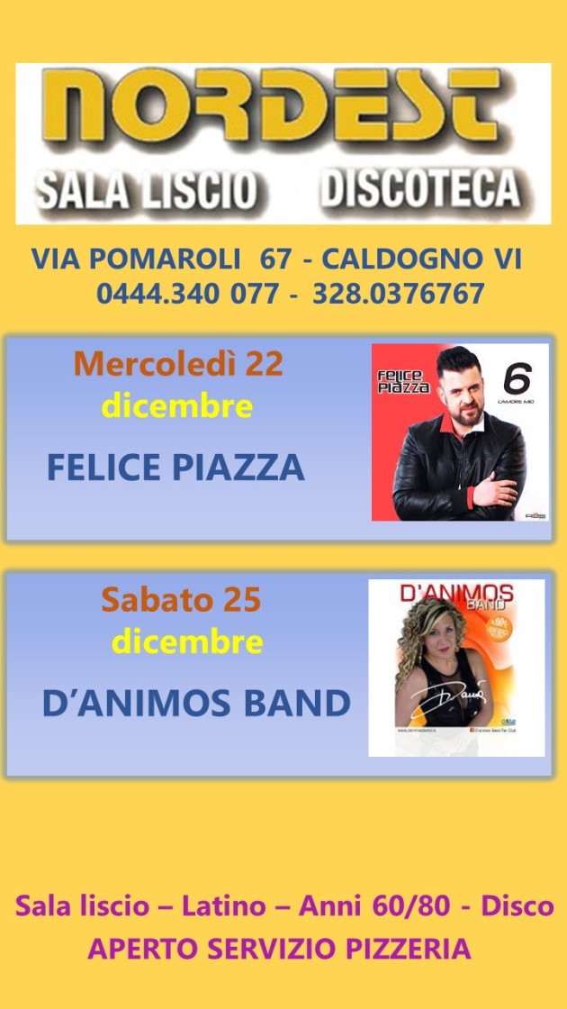 NORDEST 20 DICEMBRE