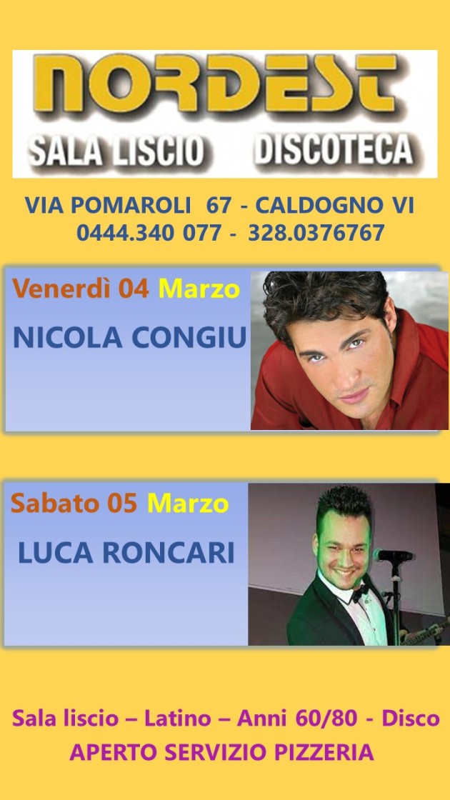 NORDEST DAL 2 MARZO