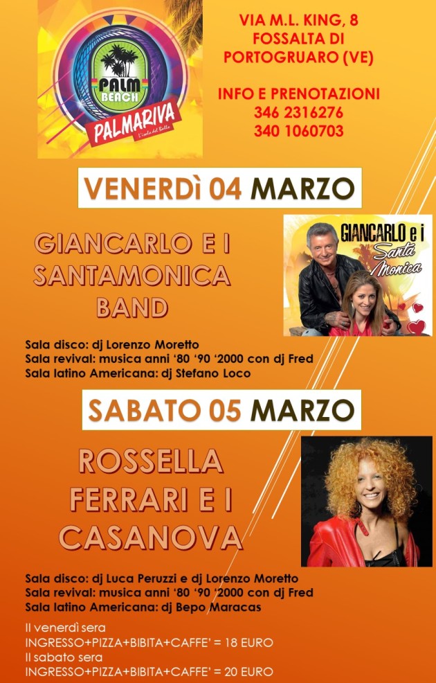 PALMARIVA DAL 4 MARZO