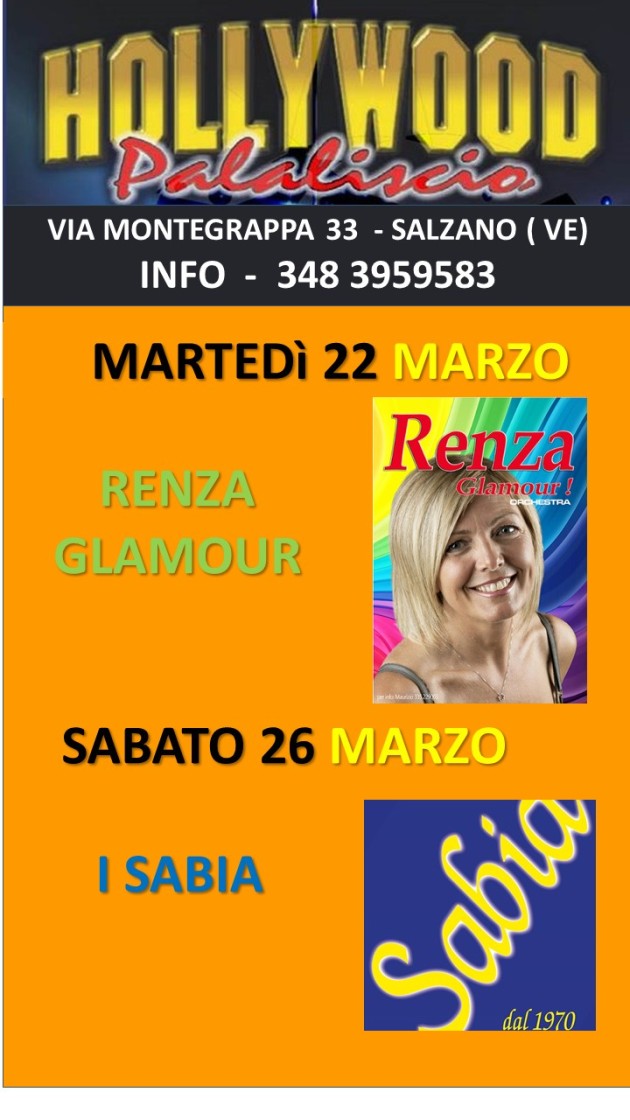 HOLLYWOOD DAL 20 AMARZO