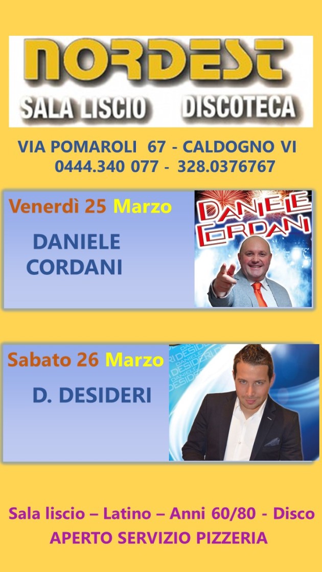 NORDEST DAL 20 MARZO