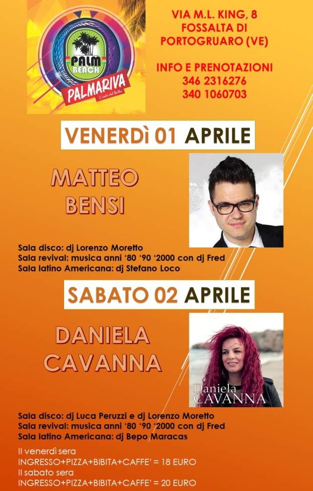 PALMARIVA DAL 1 APRILE