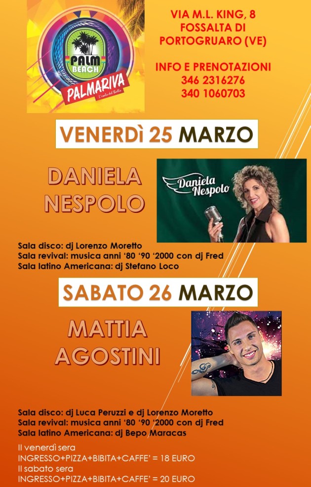 PALMARIVA DAL 20 MARZO