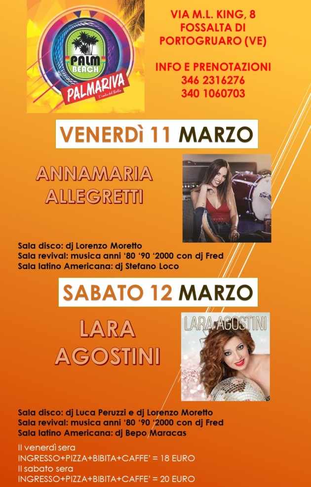 PALMARIVA DAL 7 MARZO