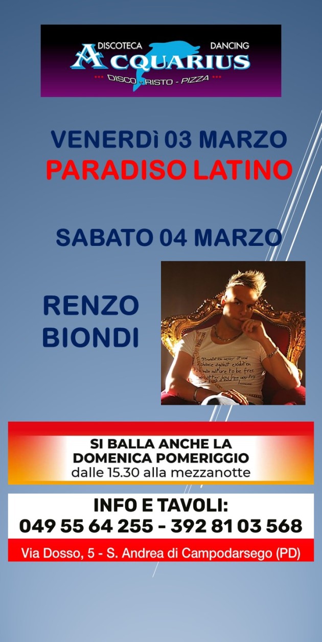 ACQUARIUS PRIMA MARZO