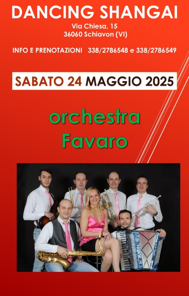 SHANGAY sabato 24 mag